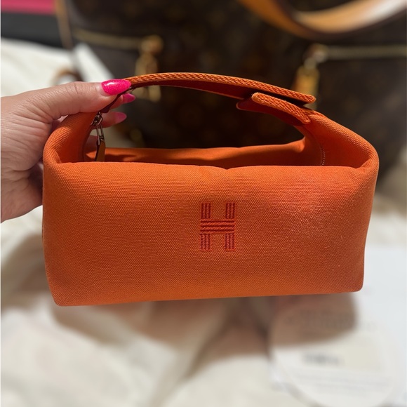 Hermes Canvas Small Bride-A-Brac pouch - Picture 7 of 9
